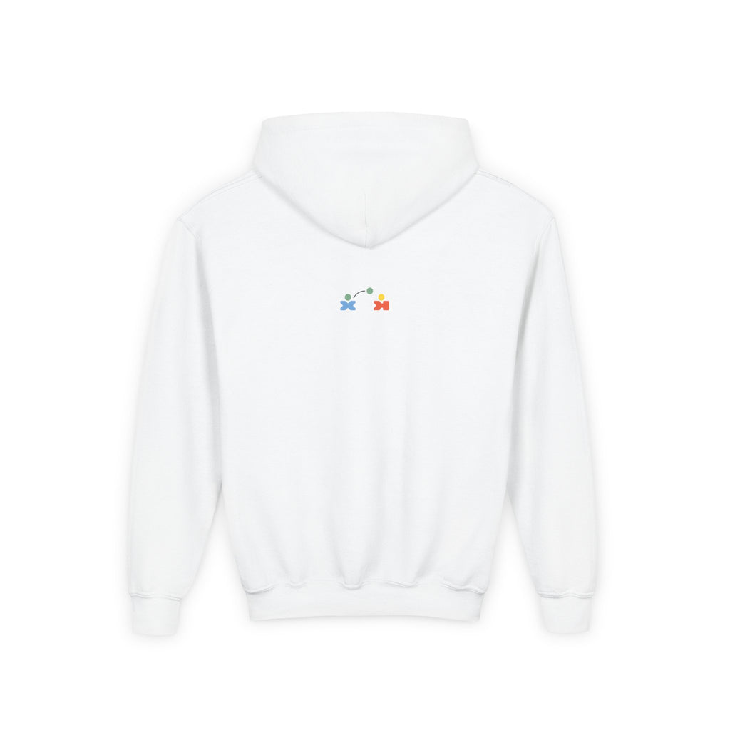 Colorful Youth Hoodie with 'Hi There!' Design