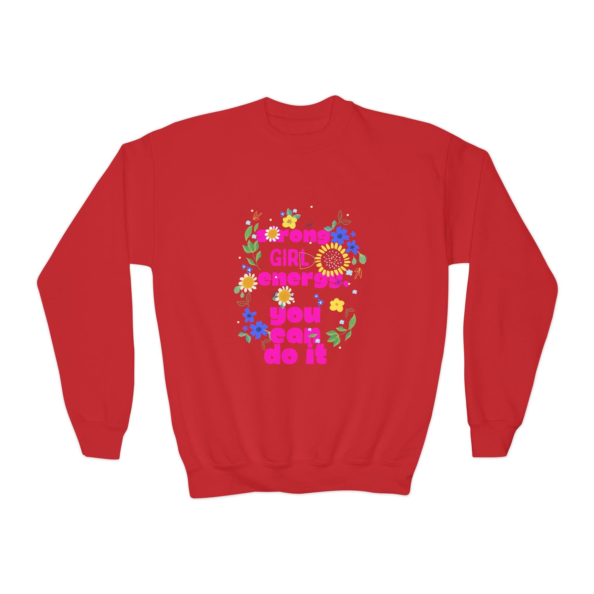 Strong Girl Energy Youth Crewneck Sweatshirt, Motivational Apparel for Girls, Cute Gift for Birthdays, Positive Vibes, Inspirational [...]
