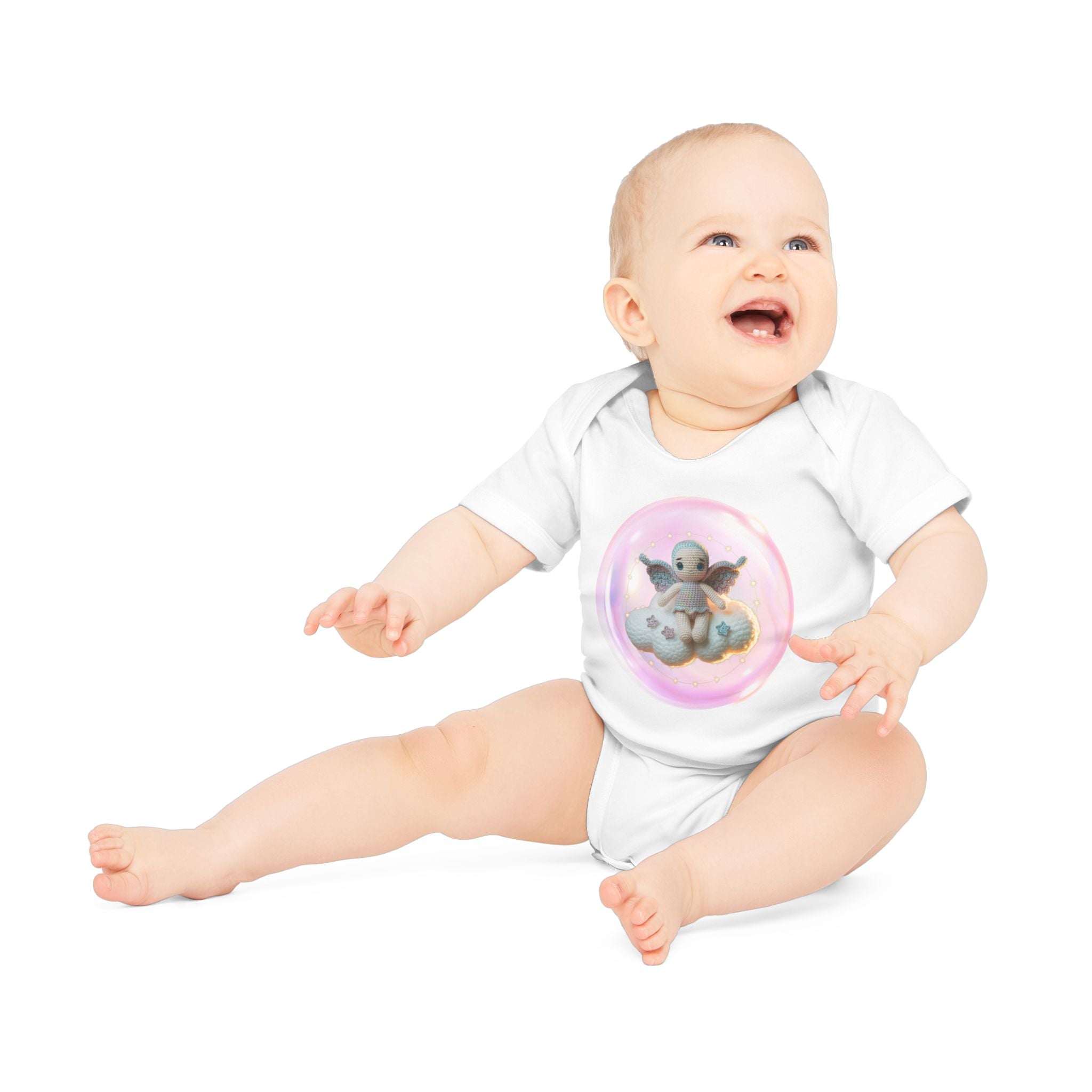 Baby Organic Bodysuit with Cute Cloud Design, Adorable Infant Outfit, Eco-Friendly Baby Clothes, Perfect Baby Shower Gift, Soft Cotton [...]