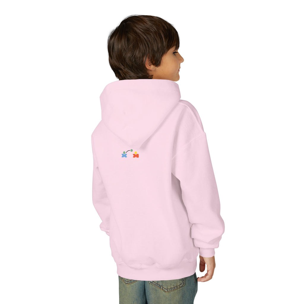 Colorful Youth Hoodie with 'Hi There!' Design
