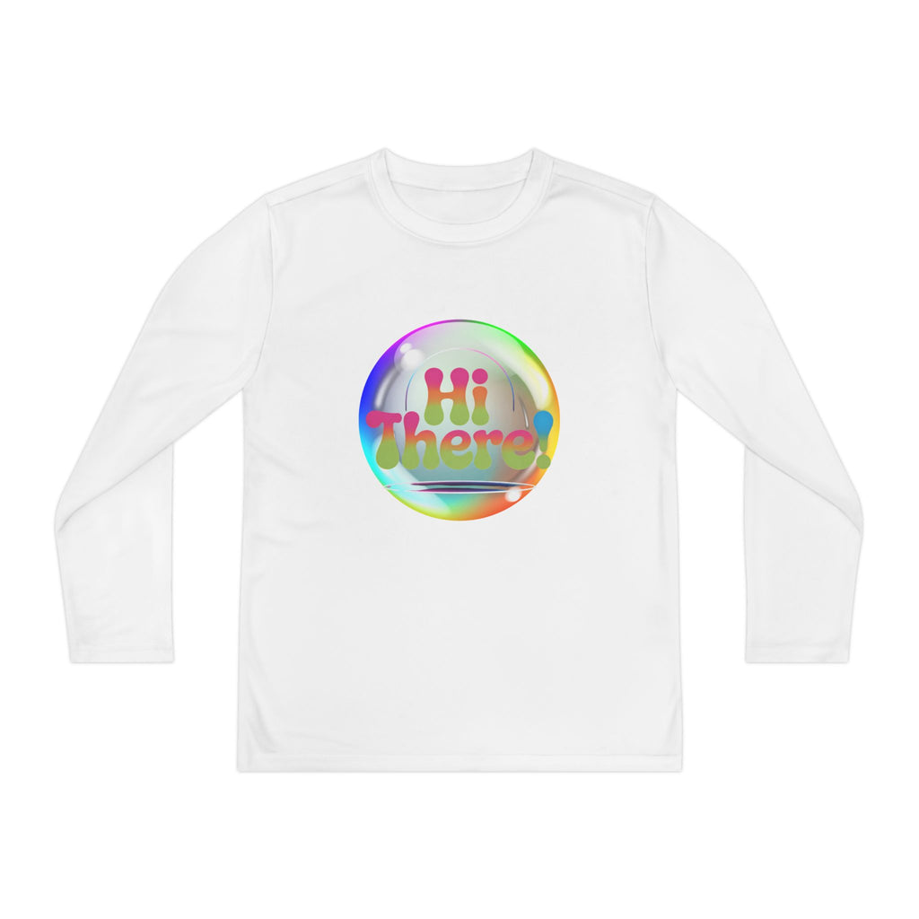 Colorful Youth Long Sleeve Tee, Fun Kids Tee, Rainbow Graphic Shirt, Casual Long Sleeve Top, Playful Apparel for Kids