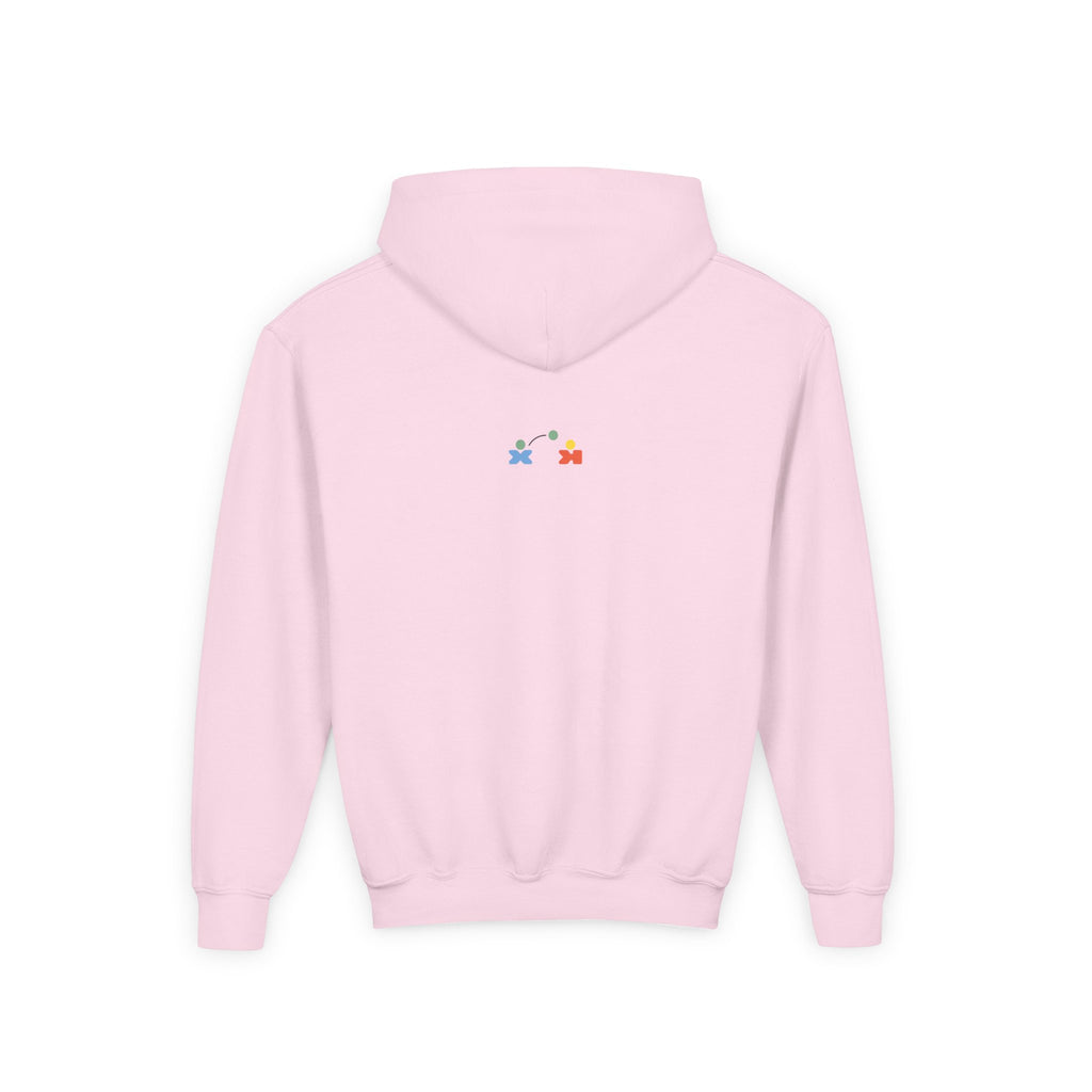 Colorful Youth Hoodie with 'Hi There!' Design