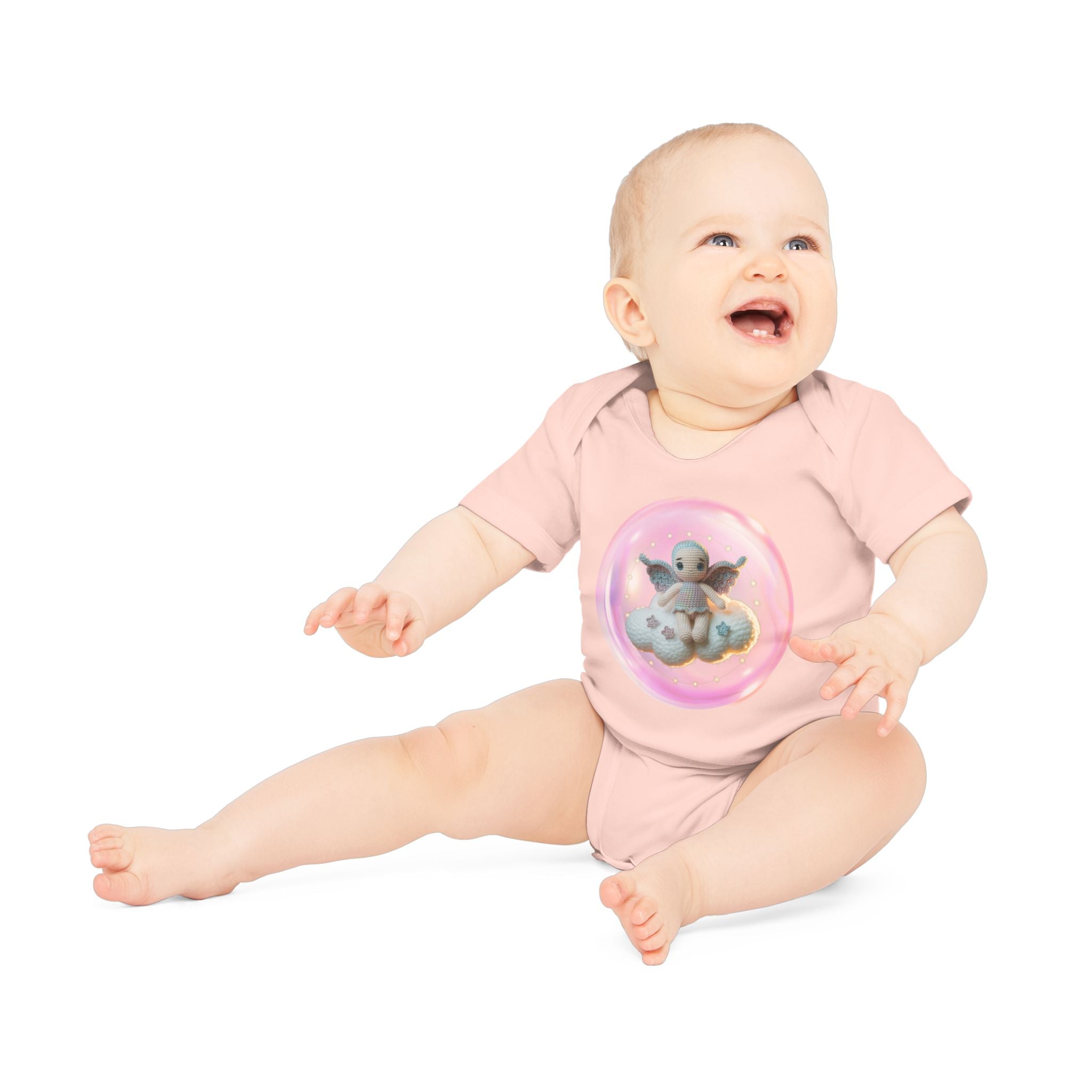 Baby Organic Bodysuit with Cute Cloud Design, Adorable Infant Outfit, Eco-Friendly Baby Clothes, Perfect Baby Shower Gift, Soft Cotton [...]