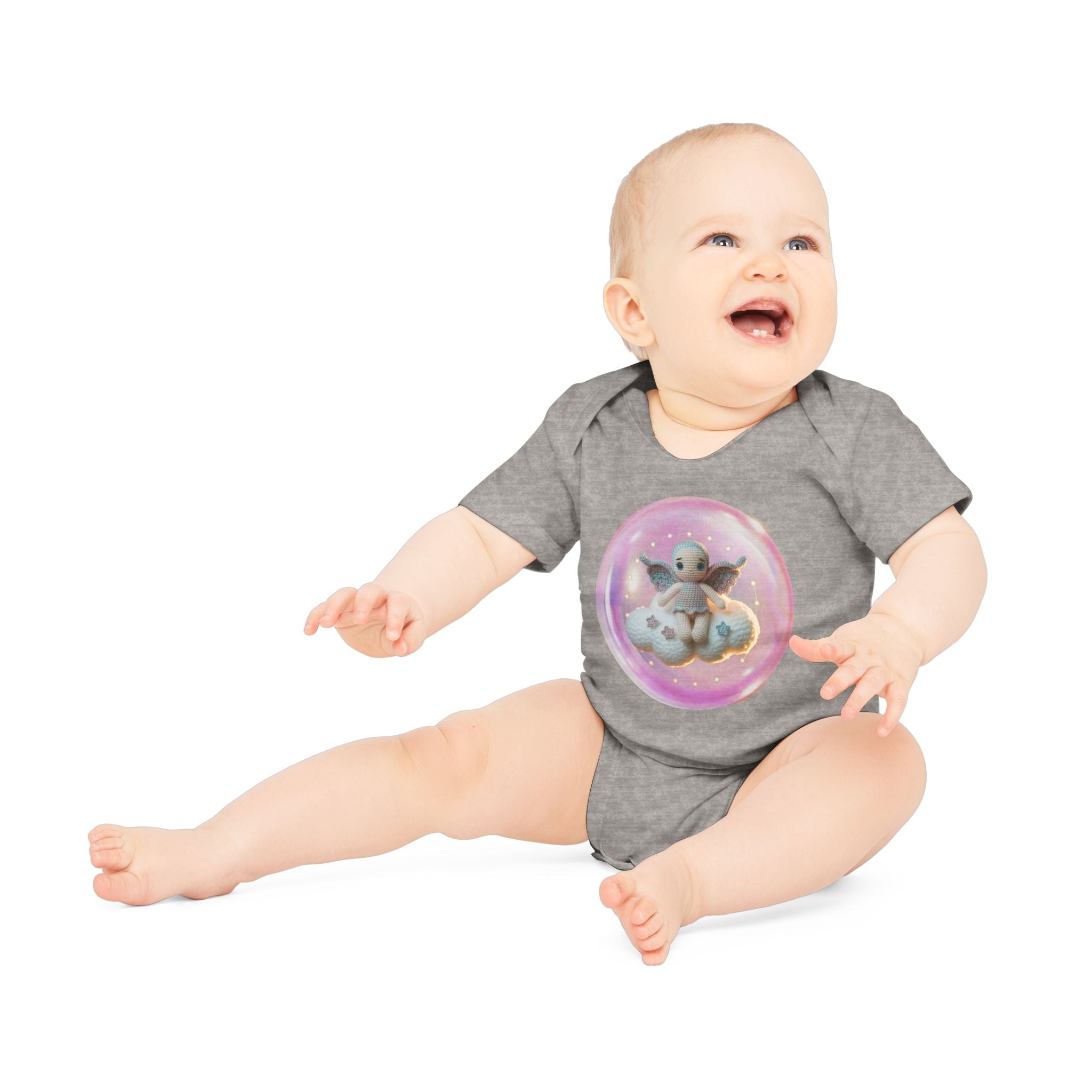 Baby Organic Bodysuit with Cute Cloud Design, Adorable Infant Outfit, Eco-Friendly Baby Clothes, Perfect Baby Shower Gift, Soft Cotton [...]