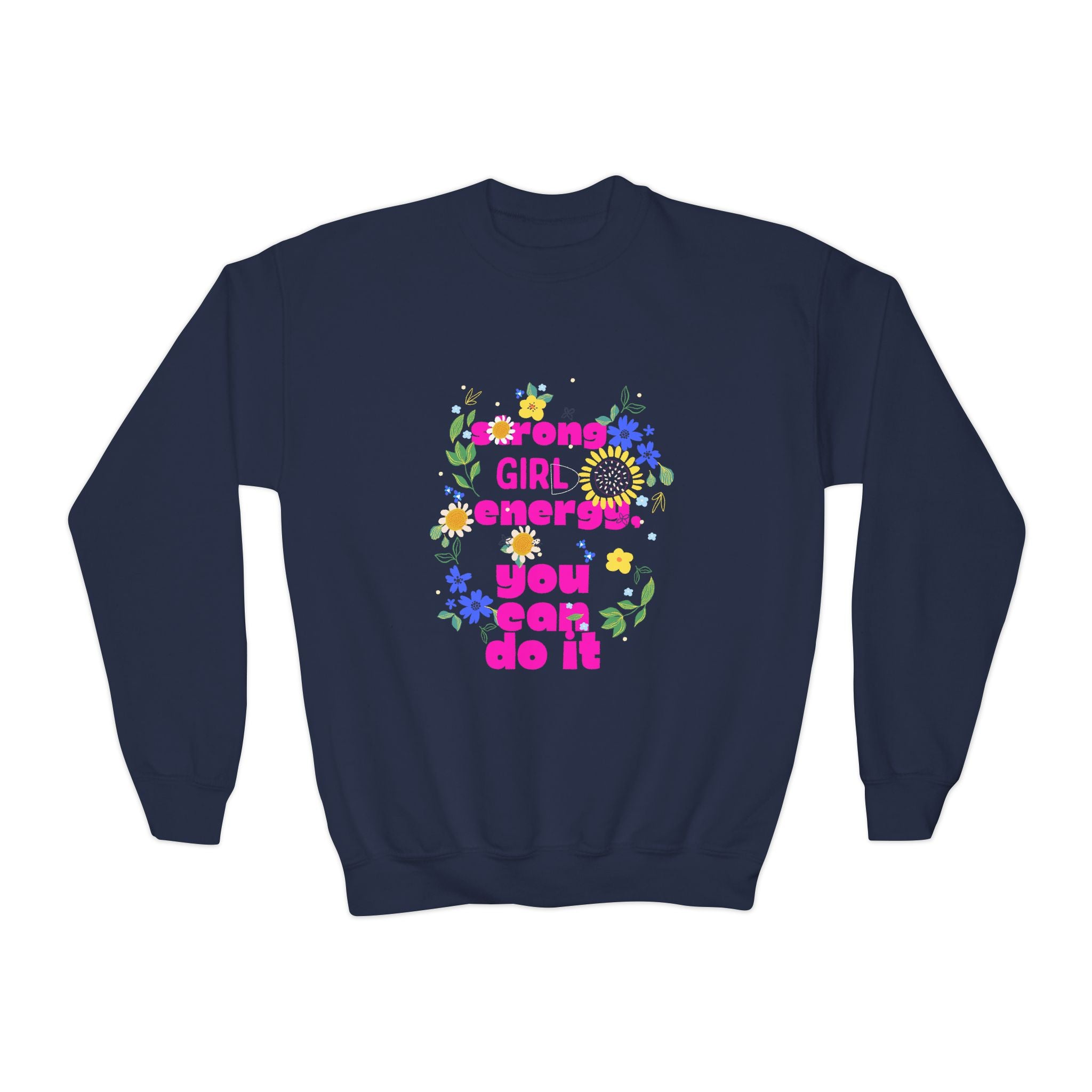 Strong Girl Energy Youth Crewneck Sweatshirt, Motivational Apparel for Girls, Cute Gift for Birthdays, Positive Vibes, Inspirational [...]