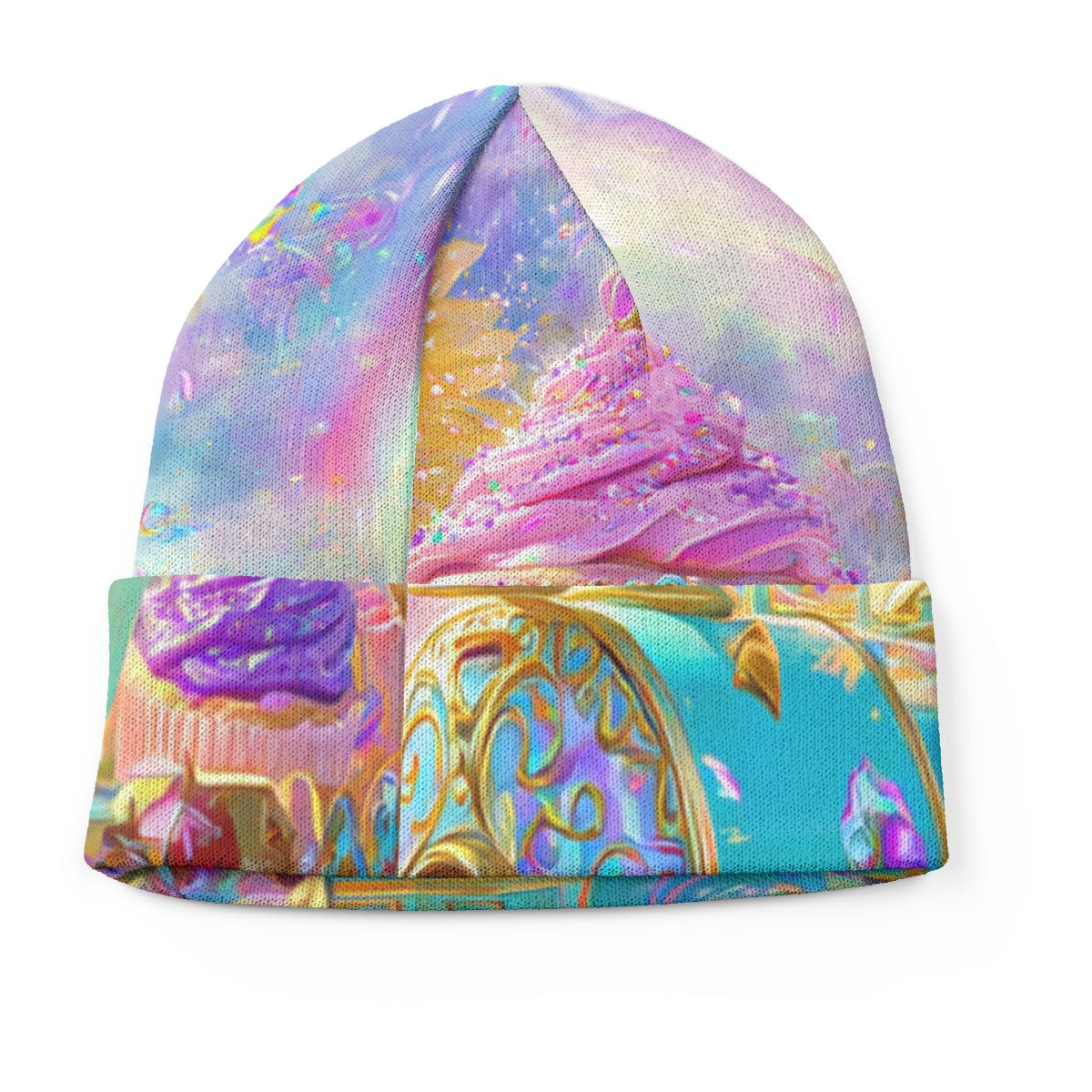 All-Over Print Knitted Hat