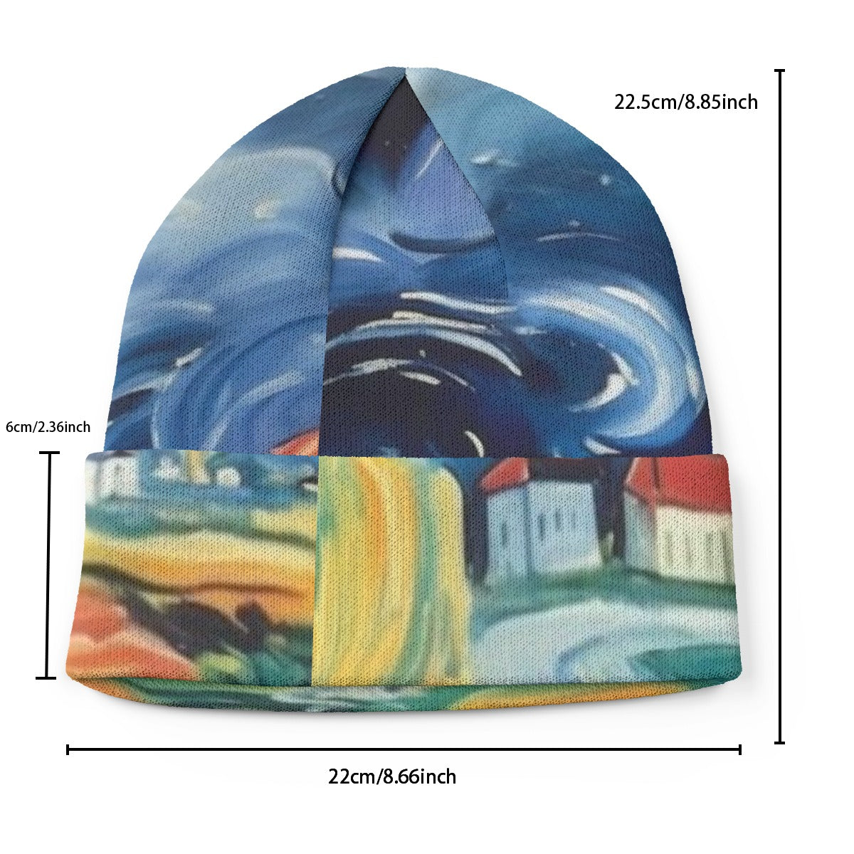 All-Over Print Knitted Hat