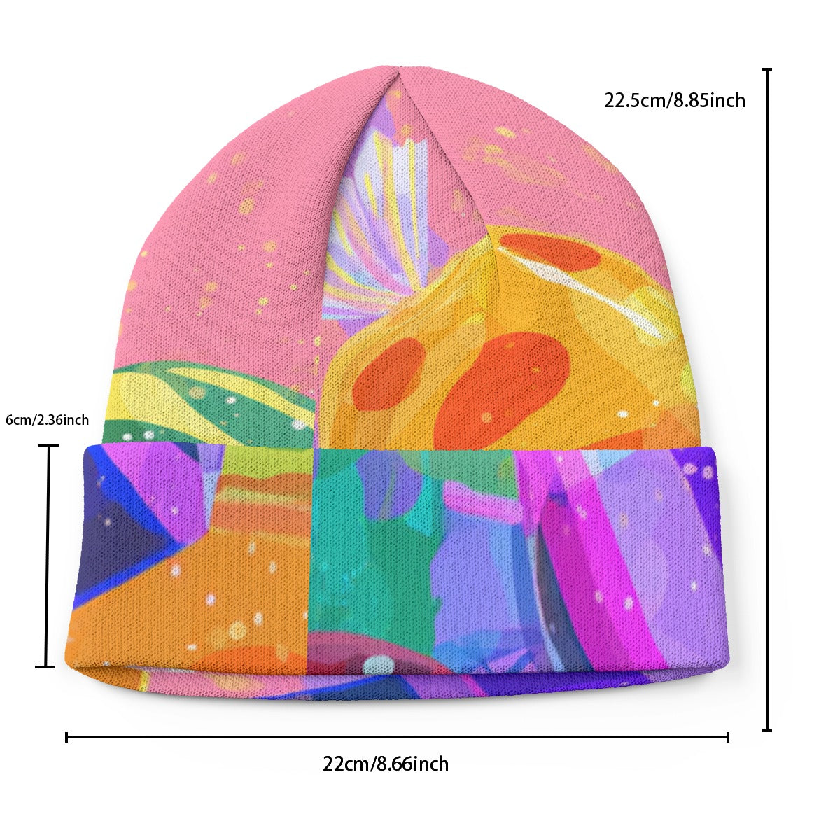 All-Over Print Knitted Hat