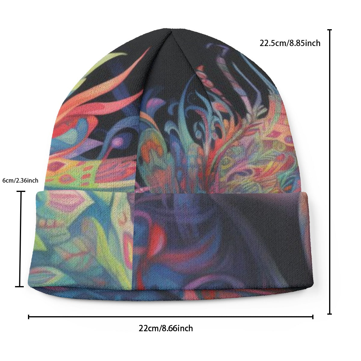 All-Over Print Knitted Hat