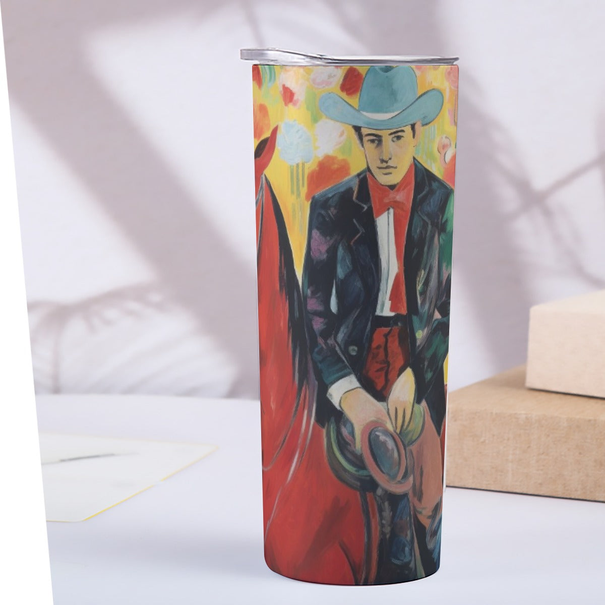 Custom 20OZ Straight Cup With Sliding Lid