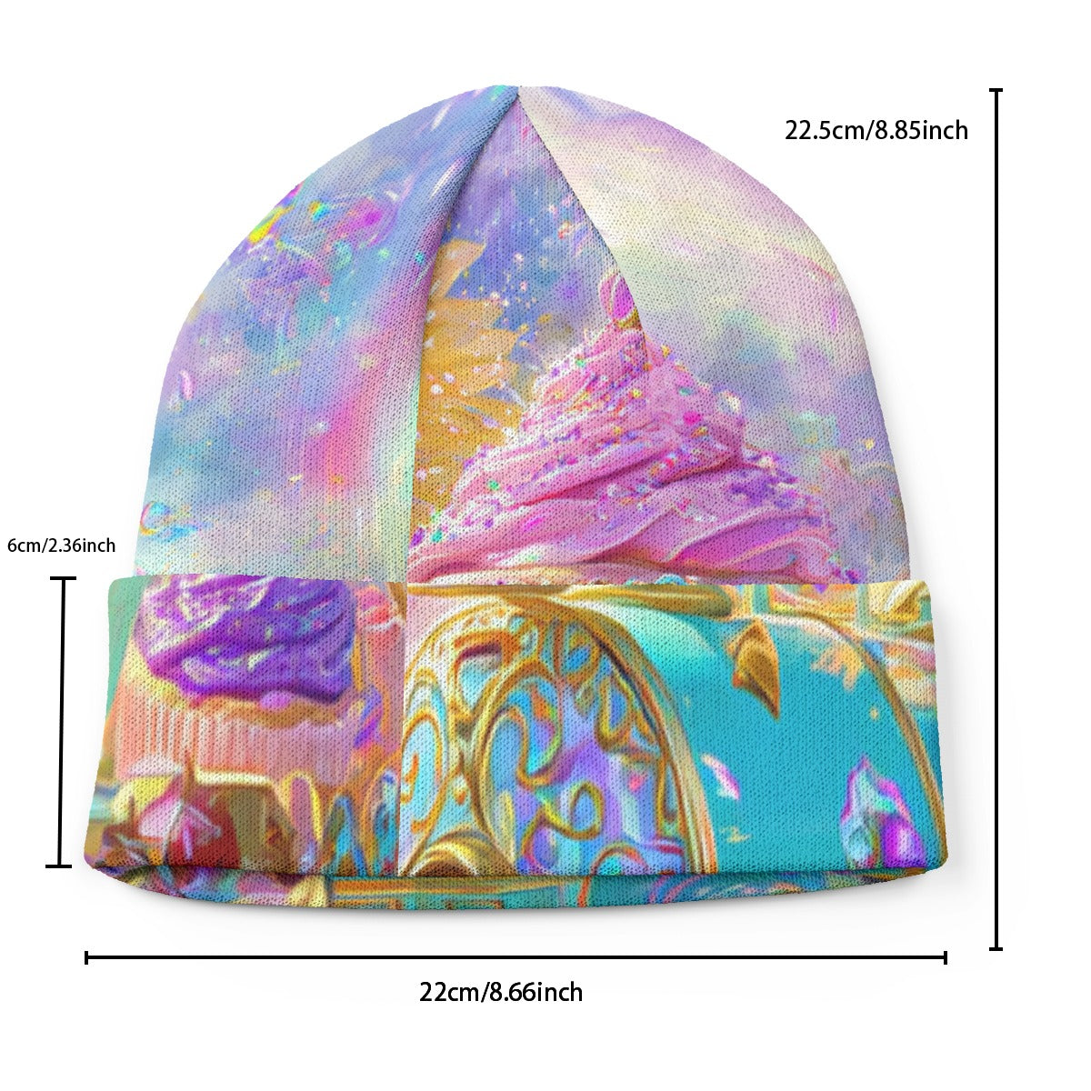 All-Over Print Knitted Hat