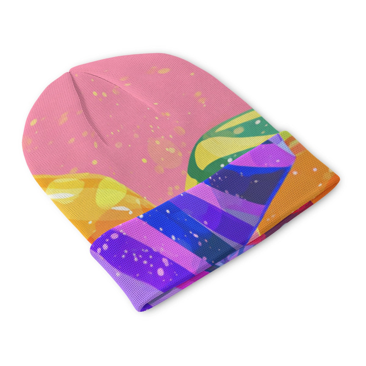 All-Over Print Knitted Hat