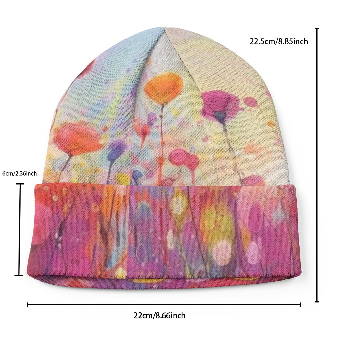 All-Over Print Knitted Hat