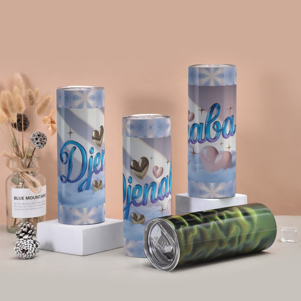 Tumbler with twinkle surface  20oz
