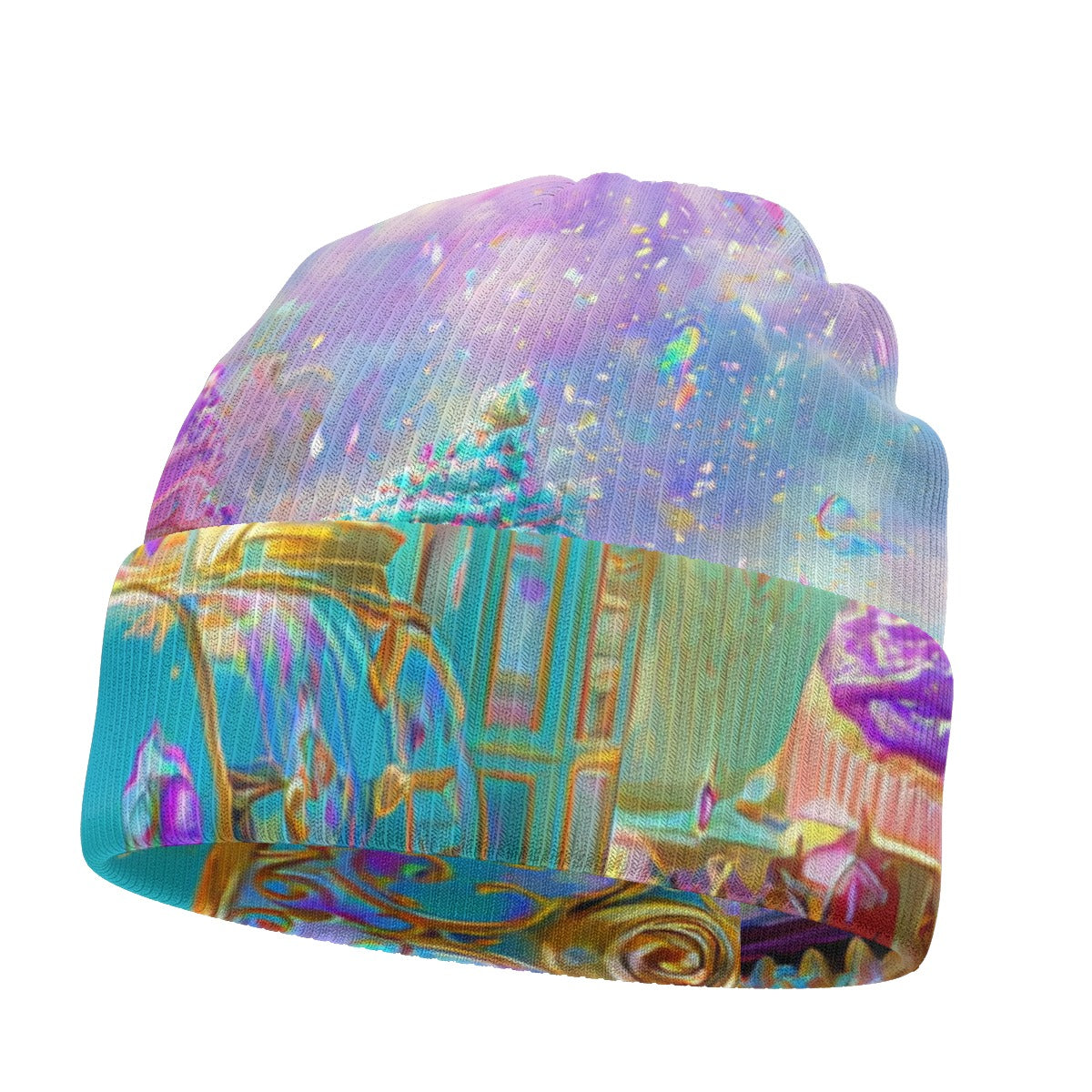 All-Over Print Knitted Hat