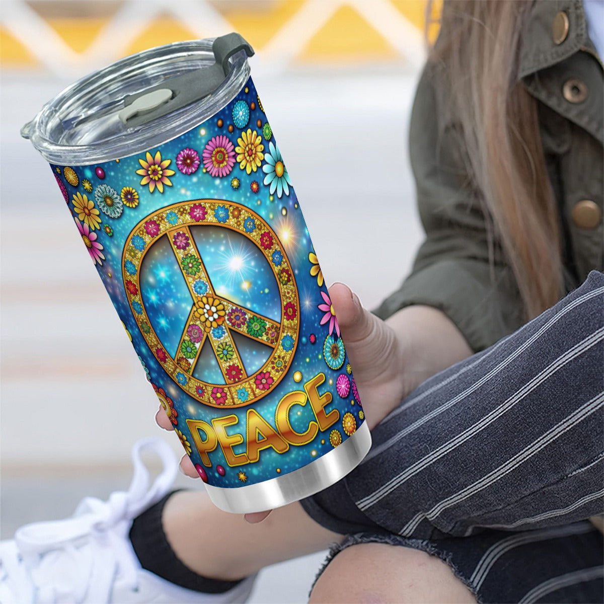Custom 20OZ Tumbler With Sliding Lid For The USA