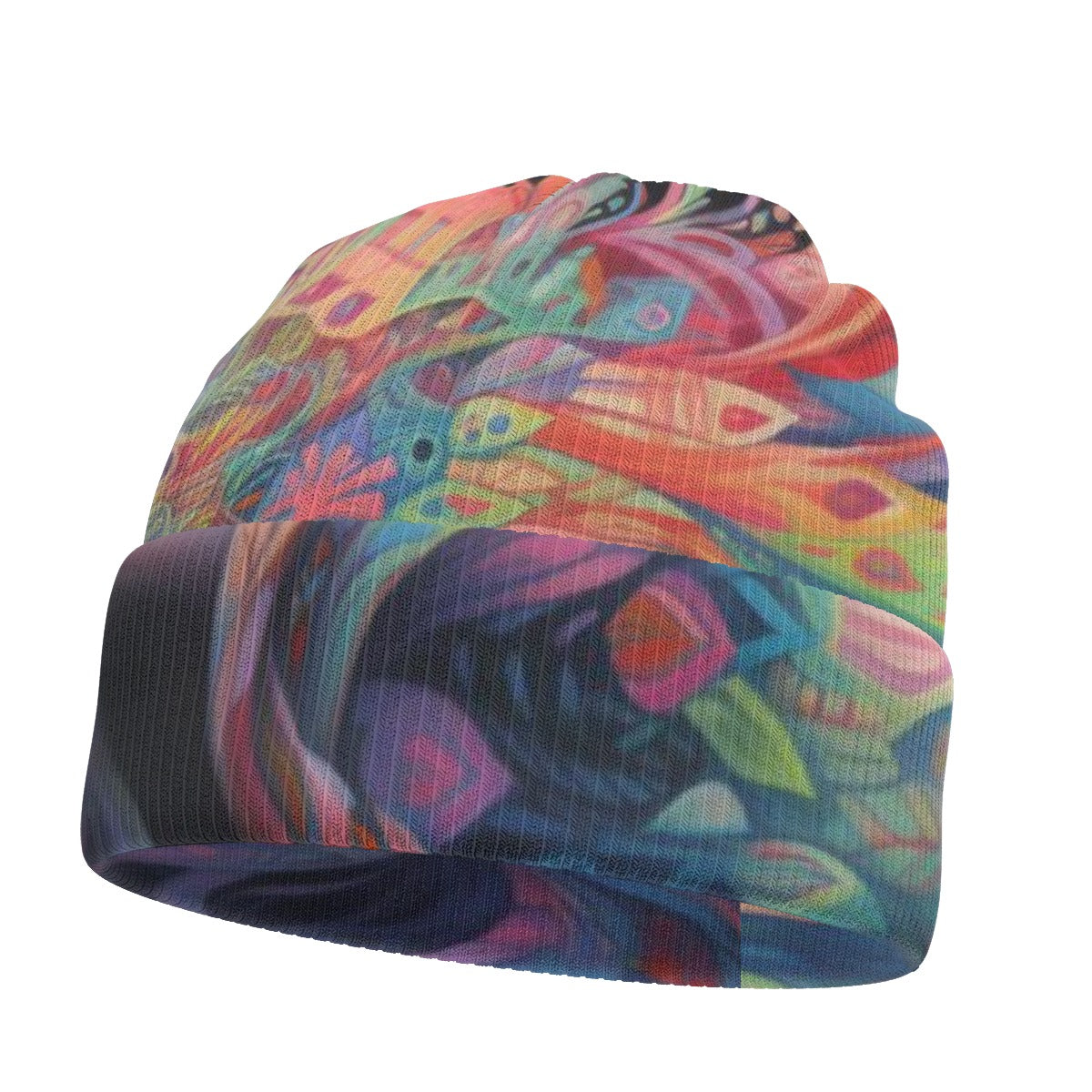 All-Over Print Knitted Hat