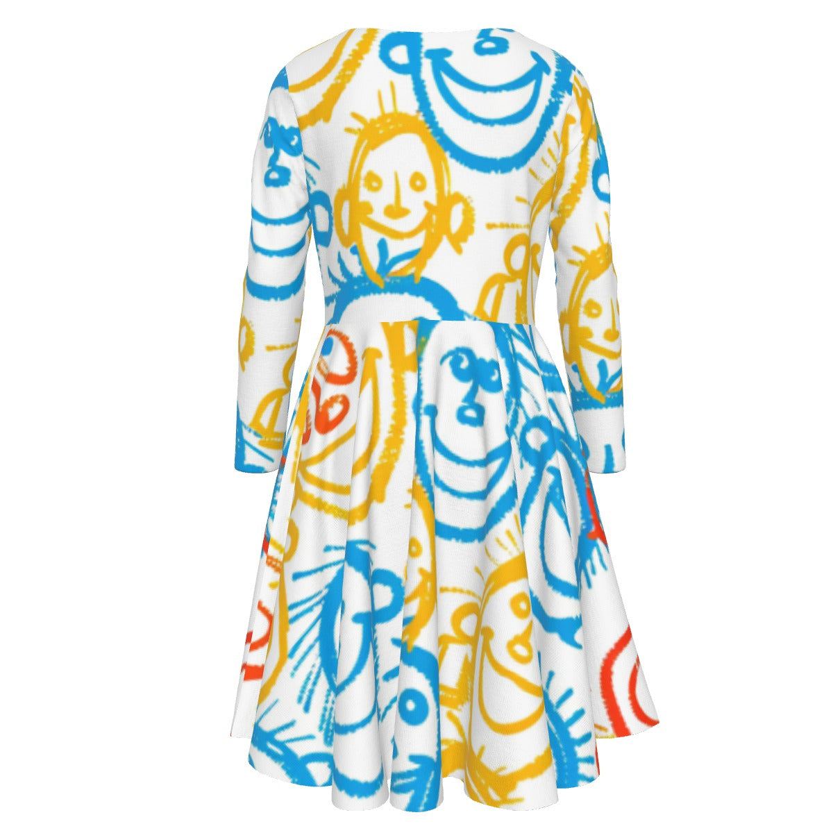 All-Over Print Kid's Long Sleeve Dress