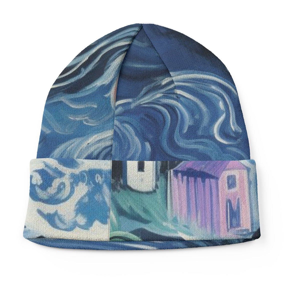 All-Over Print Knitted Hat