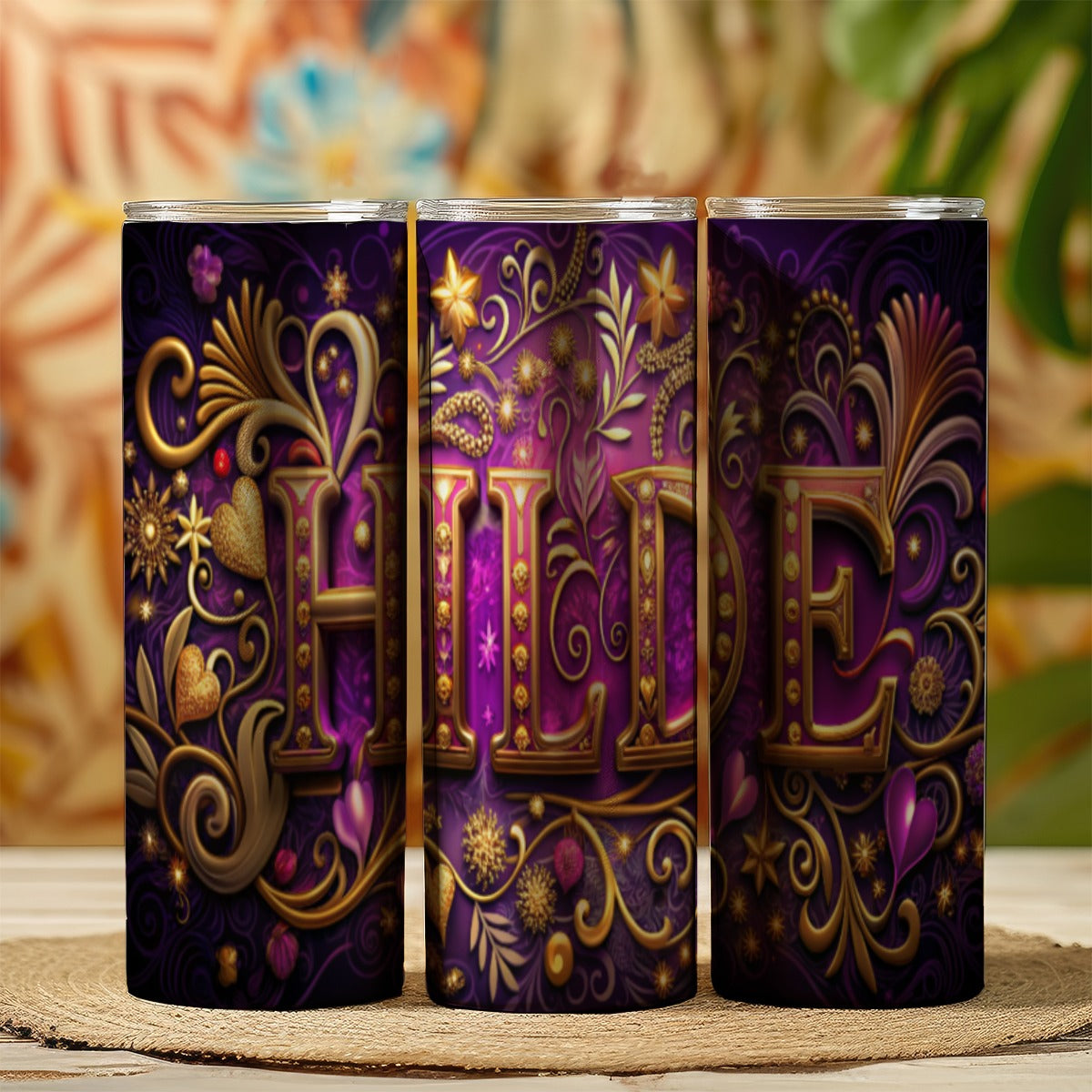 Custom 20OZ Straight Cup With Sliding Lid