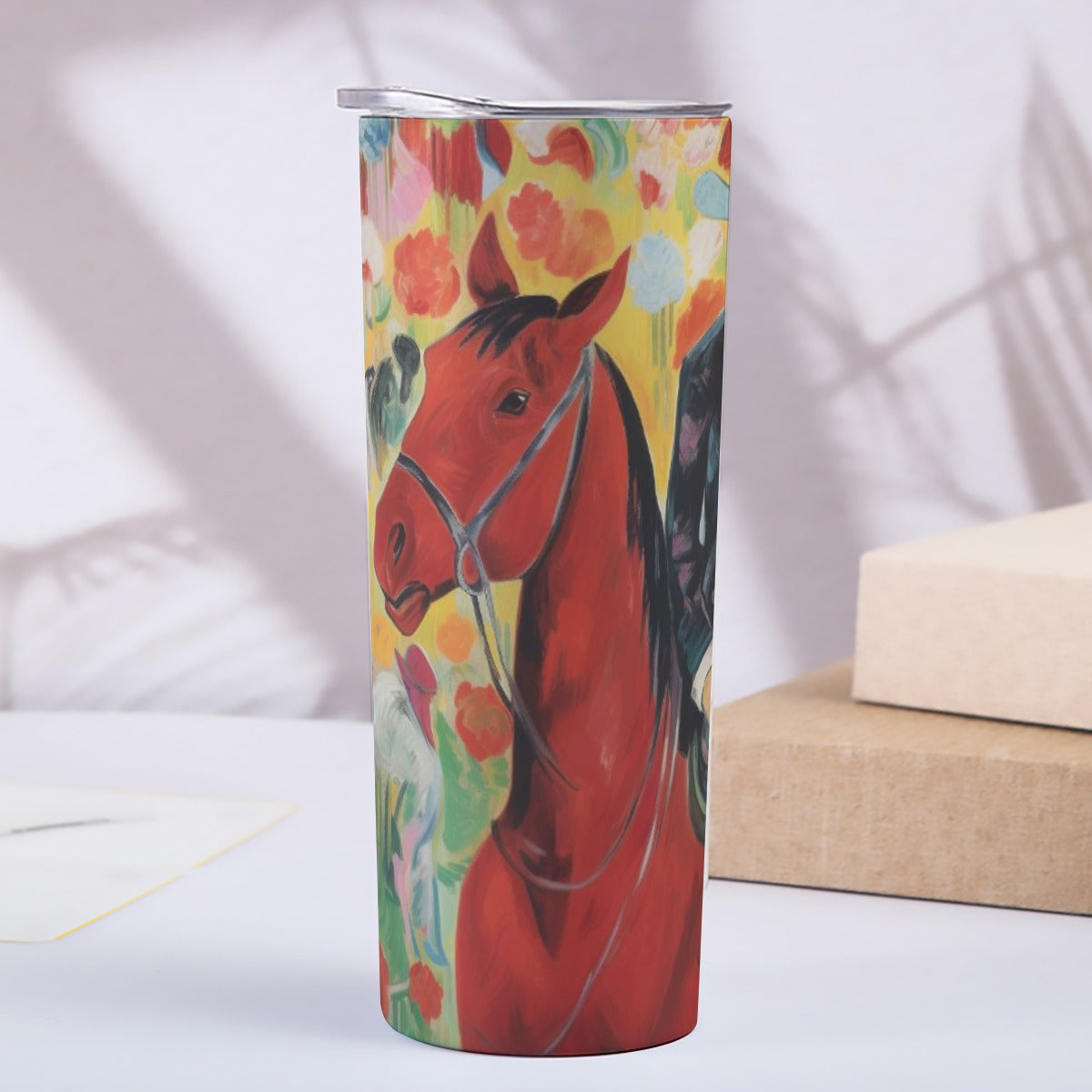 Custom 20OZ Straight Cup With Sliding Lid