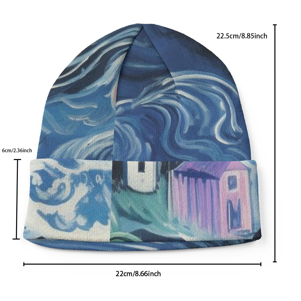All-Over Print Knitted Hat