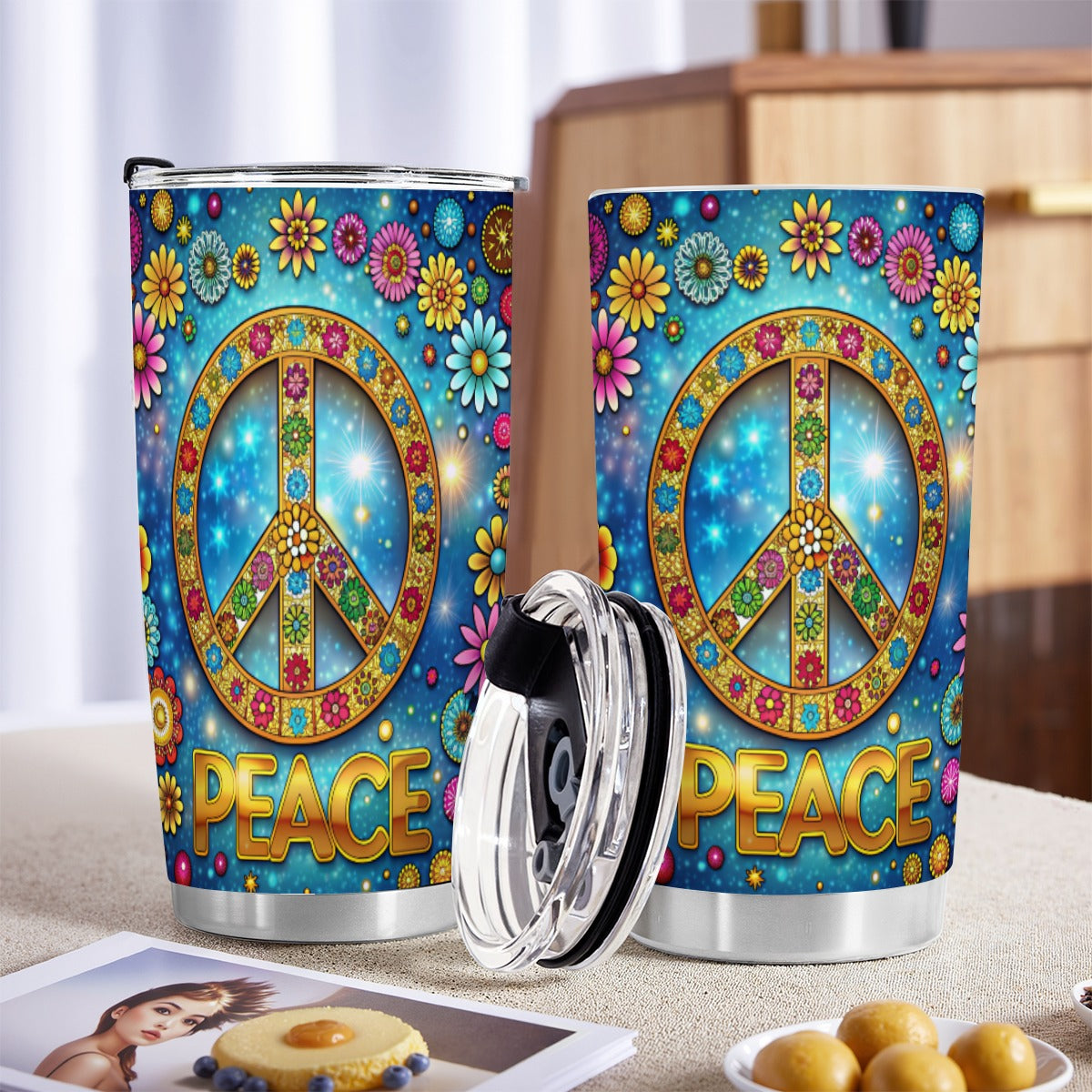 Custom 20OZ Tumbler With Sliding Lid For The USA