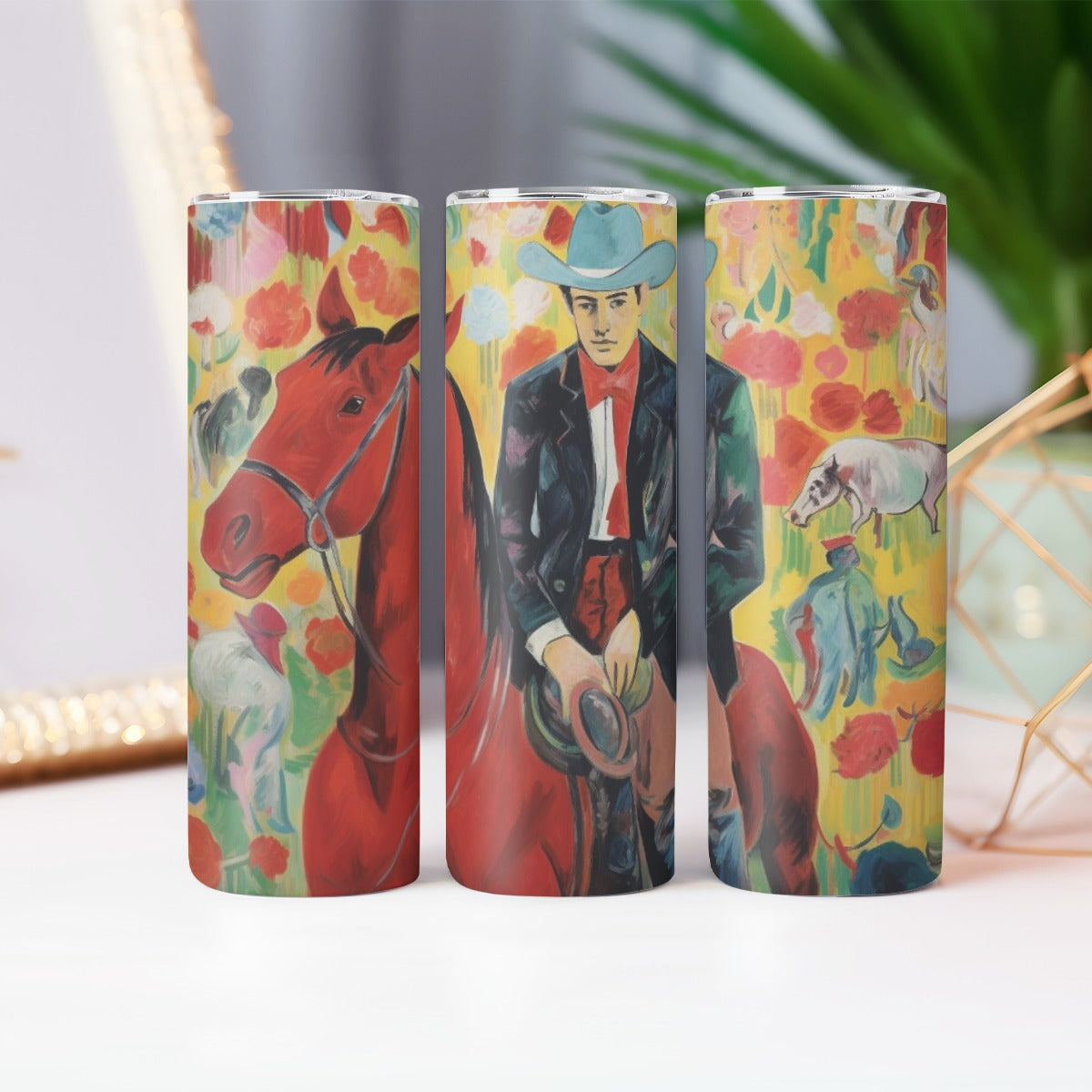 Custom 20OZ Straight Cup With Sliding Lid