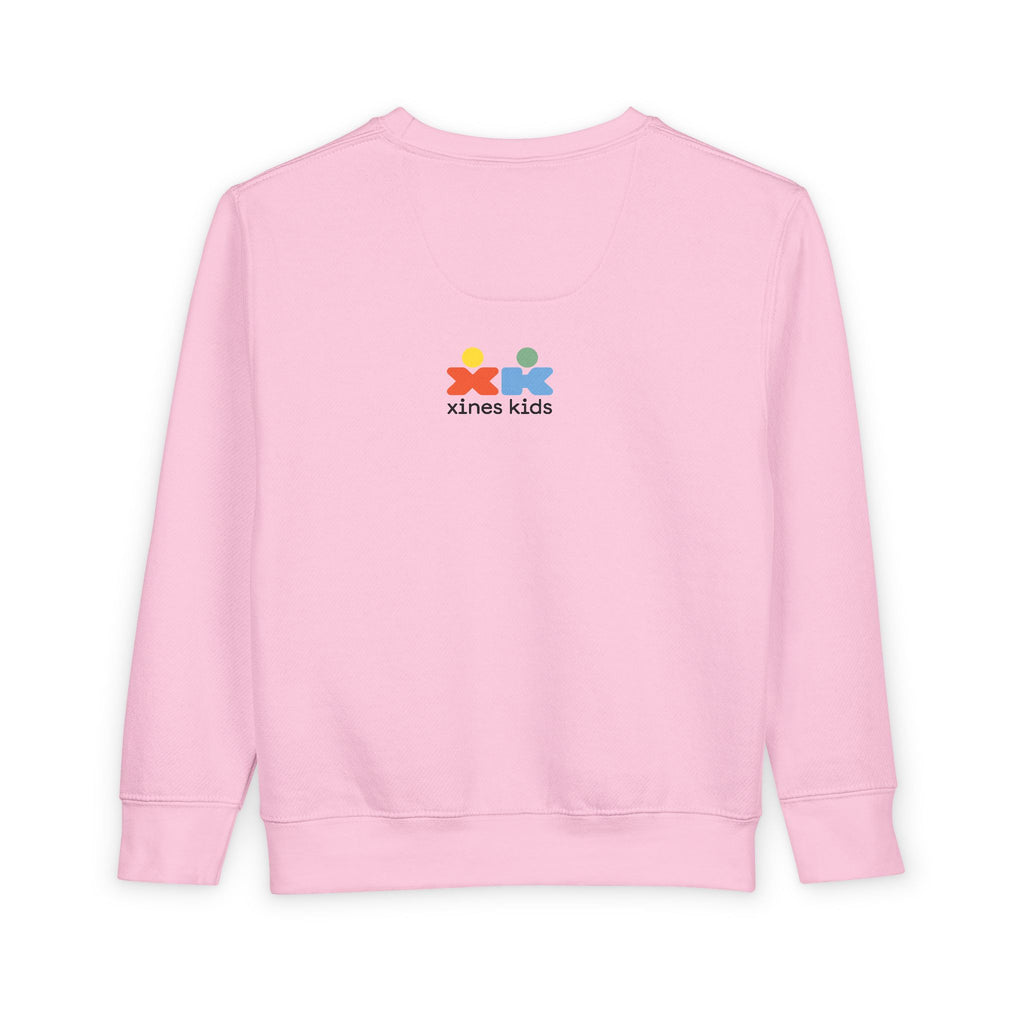 Colorful Toddler Sweatshirt with Custom Name Design, Perfect Gift for Kids Birthdays, Playdates, Family Outings, Fun and Cozy