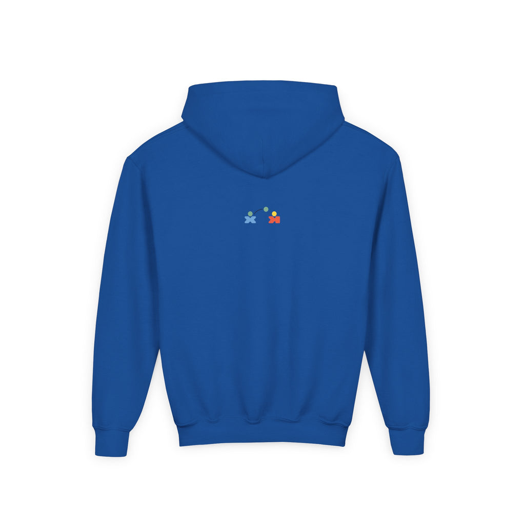 Colorful Youth Hoodie with 'Hi There!' Design