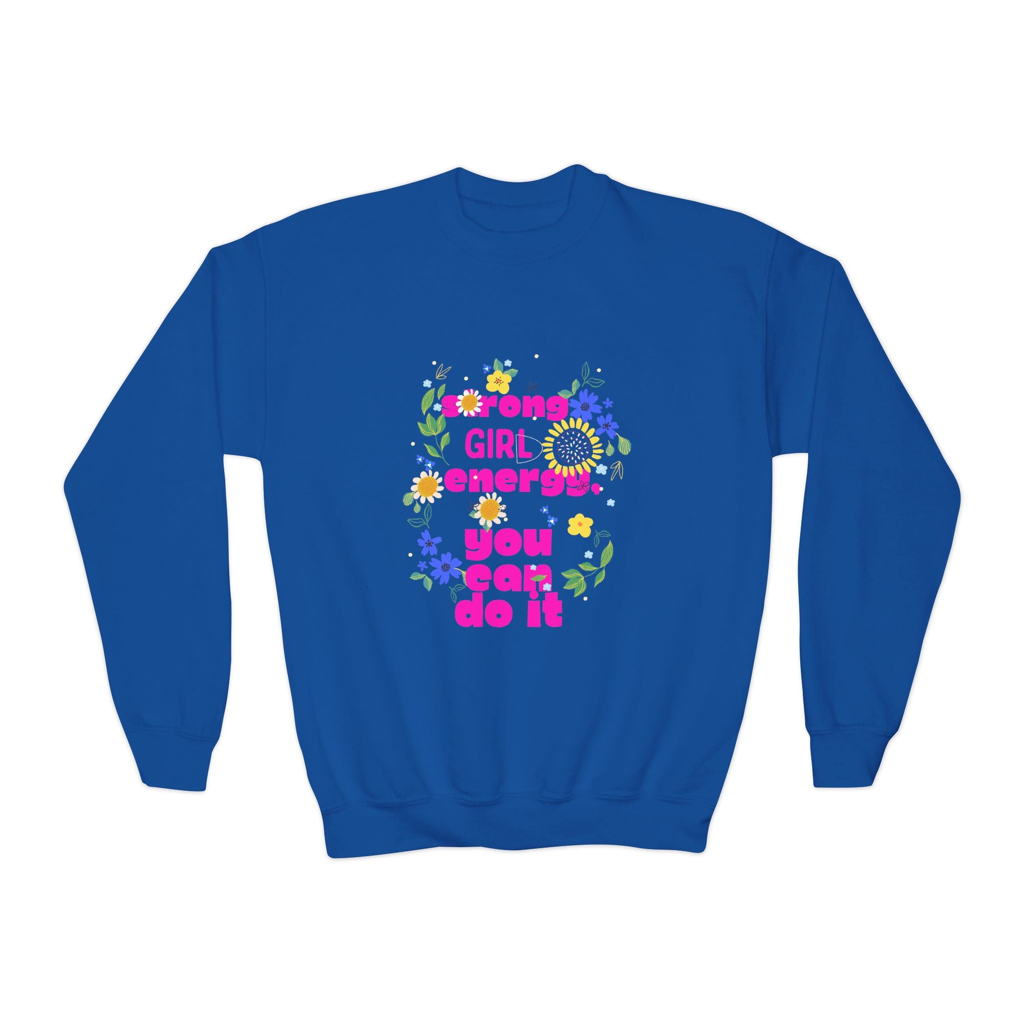 Strong Girl Energy Youth Crewneck Sweatshirt, Motivational Apparel for Girls, Cute Gift for Birthdays, Positive Vibes, Inspirational [...]