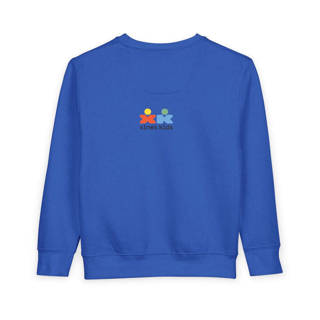 Colorful Toddler Sweatshirt with Custom Name Design, Perfect Gift for Kids Birthdays, Playdates, Family Outings, Fun and Cozy