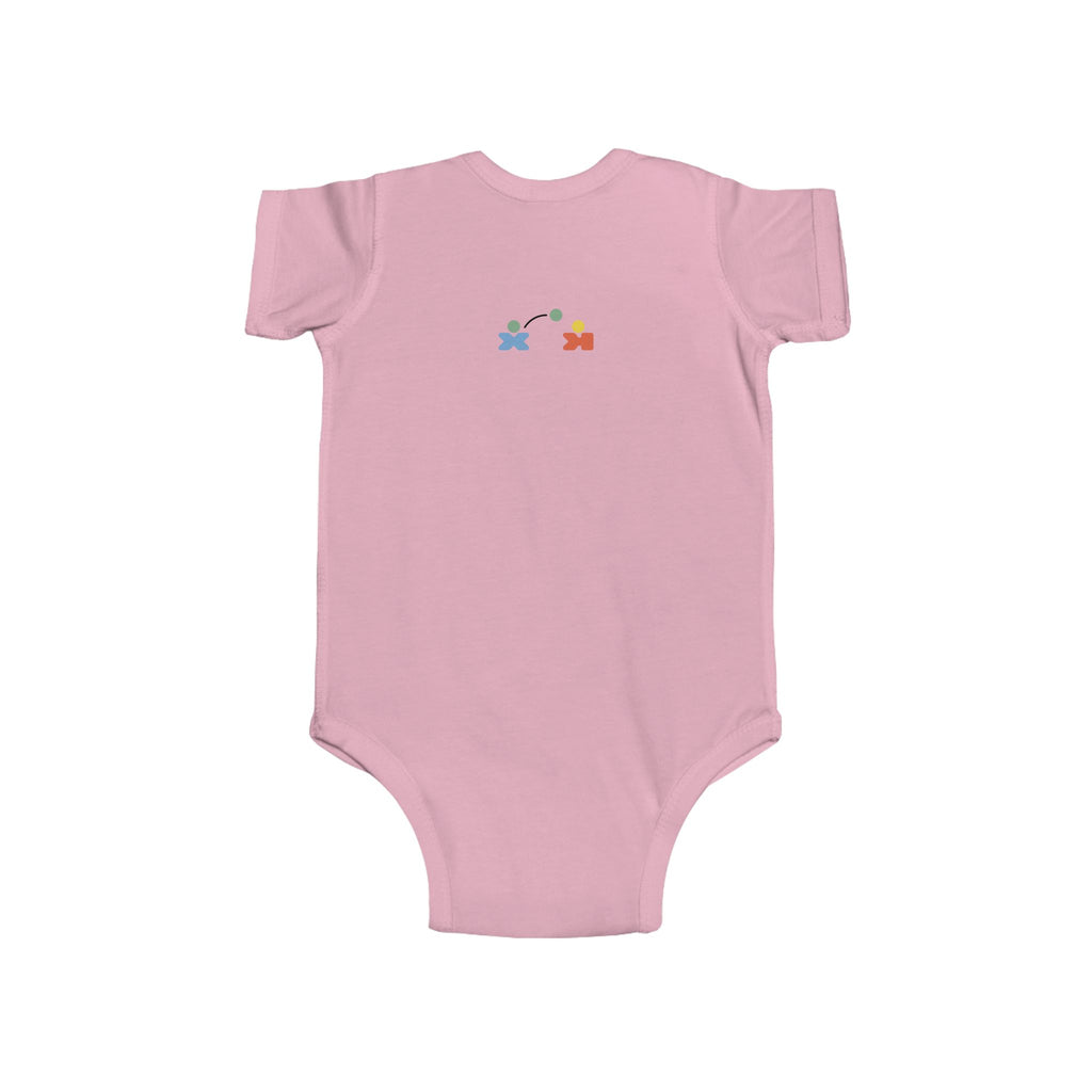 Pink Bow Baby Bodysuit, Cute Infant Onesie,