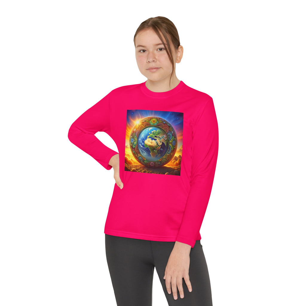 T-Shirt - Youth Earth-Inspired Long Sleeve Shirt Printify