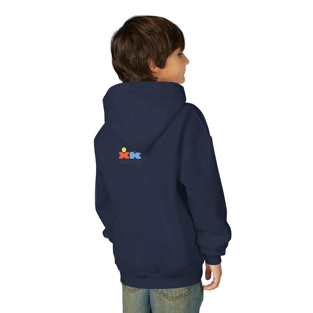 Youth Heavy Blend Dog Lover Hoodie, Cute Dog Sweatshirt, Kids Animal Apparel, Perfect for Gift Giving, Throw and I’ll Go Design