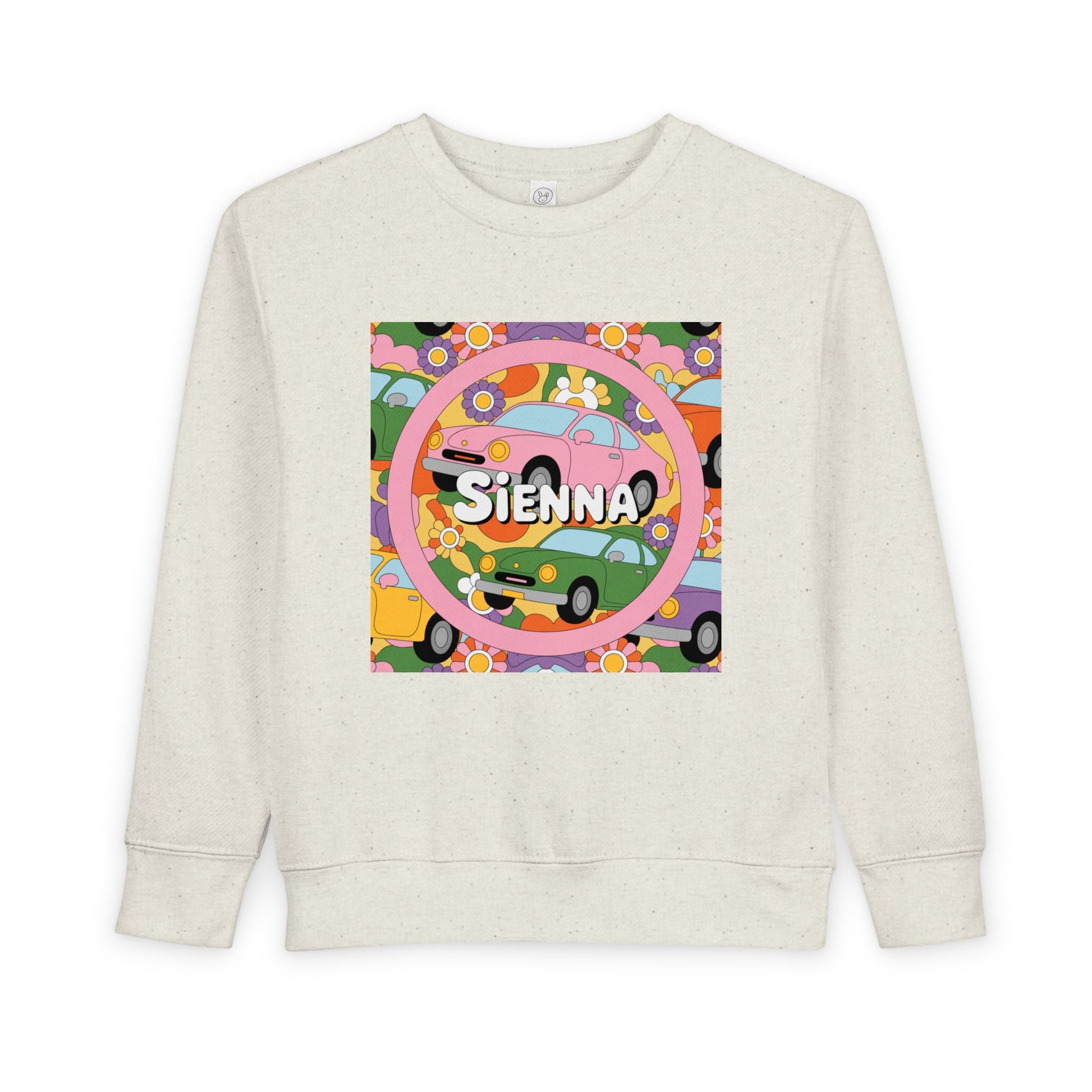 Colorful Toddler Sweatshirt with Custom Name Design, Perfect Gift for Kids Birthdays, Playdates, Family Outings, Fun and Cozy