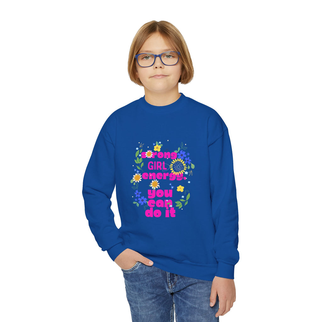 Strong Girl Energy Youth Crewneck Sweatshirt, Motivational Apparel for Girls, Cute Gift for Birthdays, Positive Vibes, Inspirational [...]