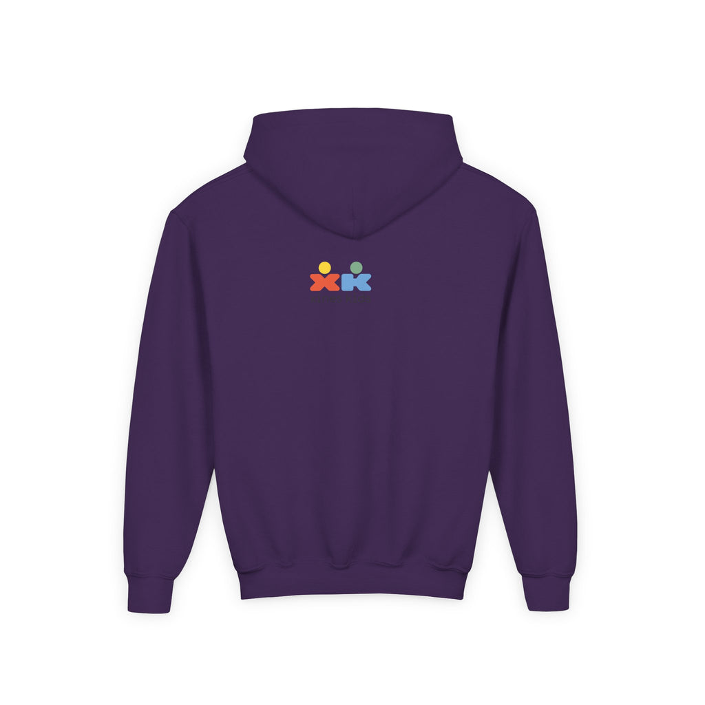 Youth Heavy Blend Dog Lover Hoodie, Cute Dog Sweatshirt, Kids Animal Apparel, Perfect for Gift Giving, Throw and I’ll Go Design