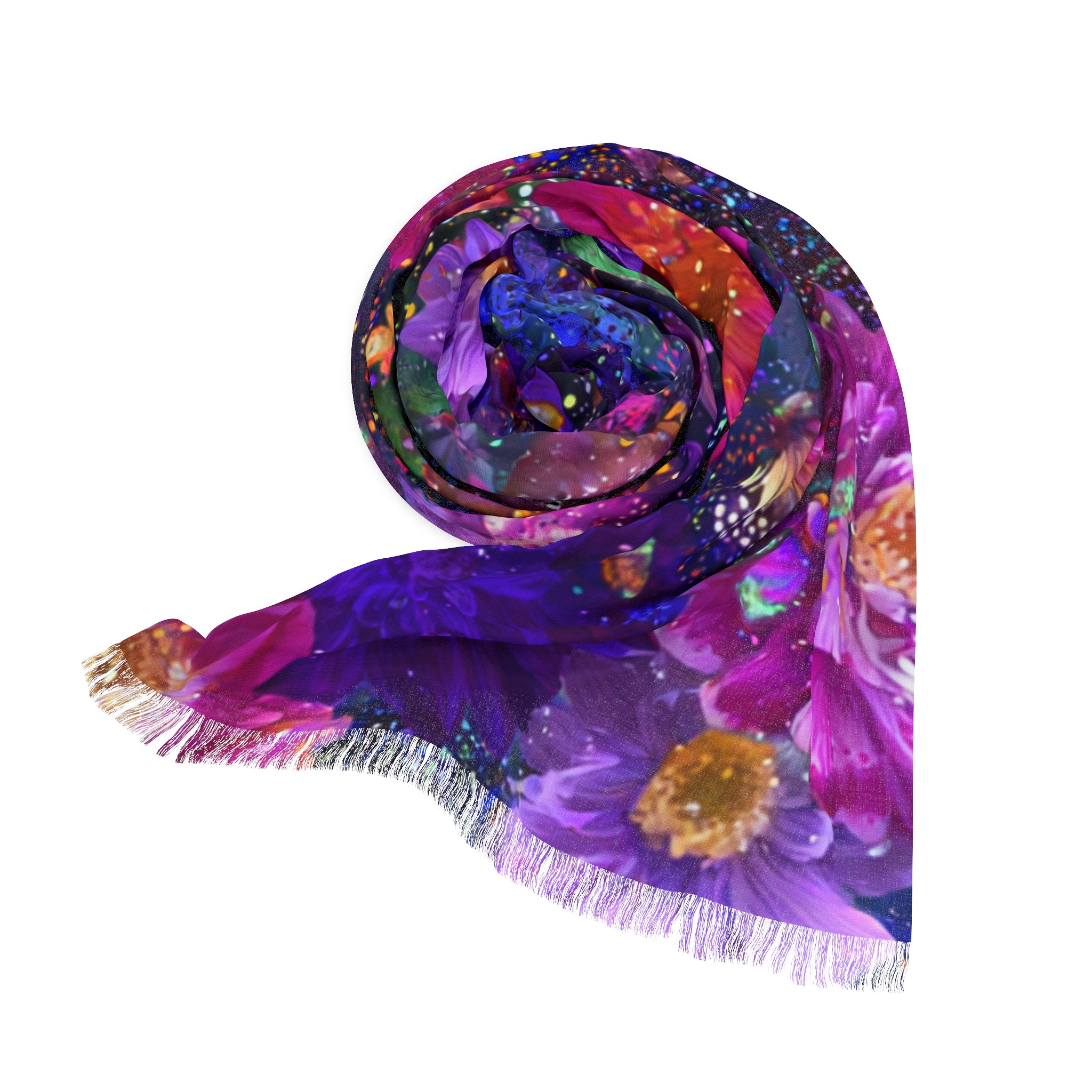 Vibrant Floral Light Scarf, Boho Chic Accessory, Colorful Spring Wrap, Fashionable Gift, Summer Festival Scarf, Unique Lightweight Shawl