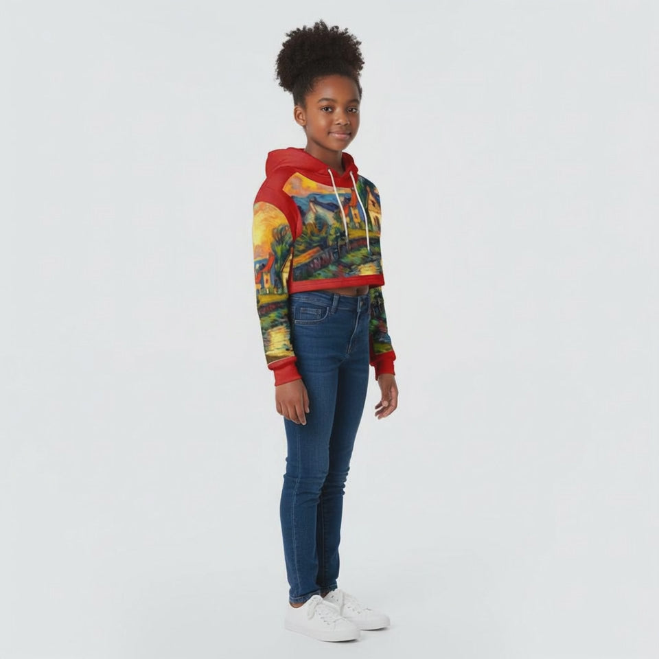 Cropped Top Hoodie|DTF